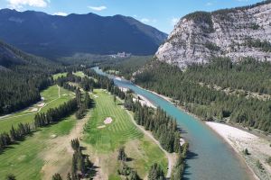 Banff Springs 11th Aerial